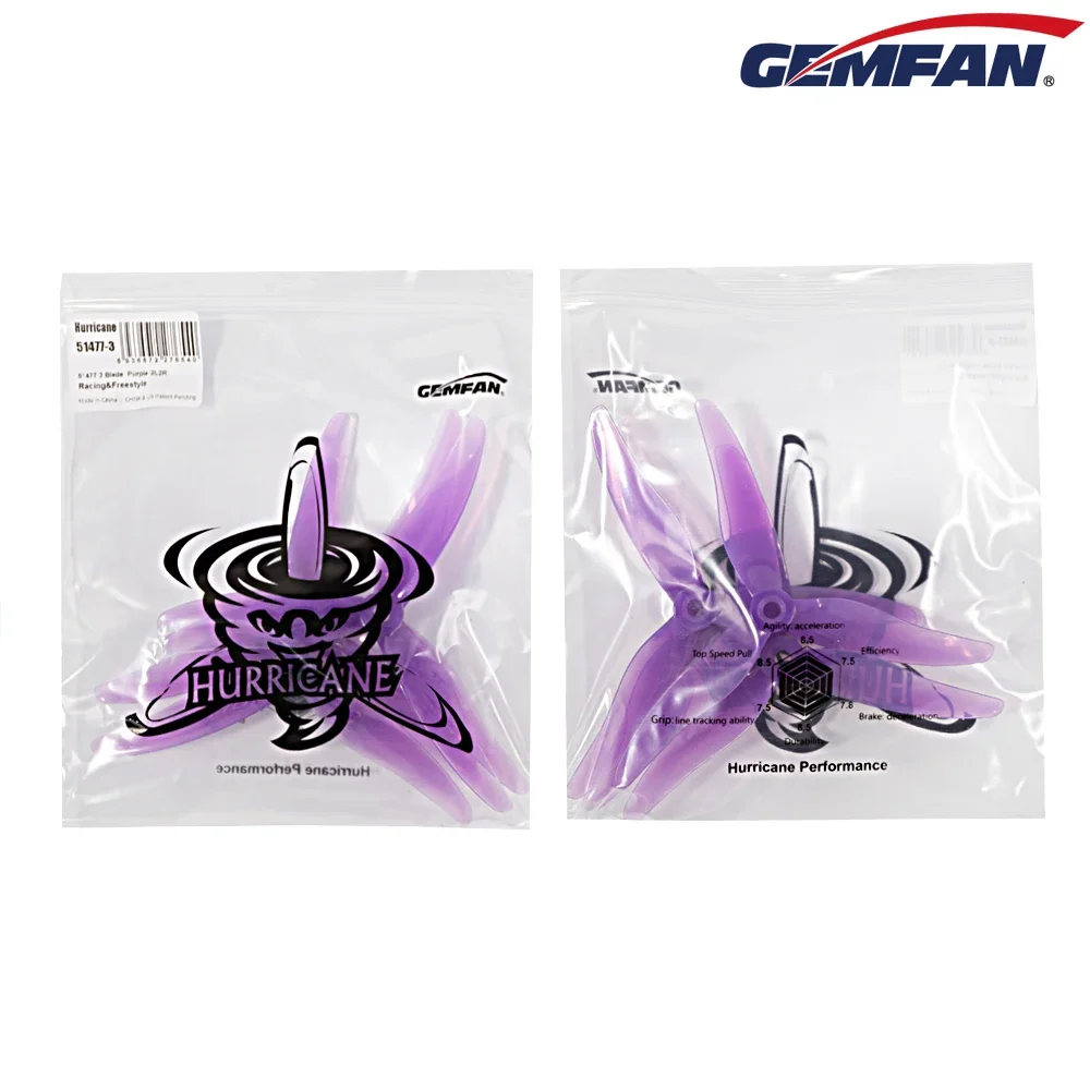 10 пар (10CW + 10CCW) Gemfan J – обзор и цена Drone Racing Propeller